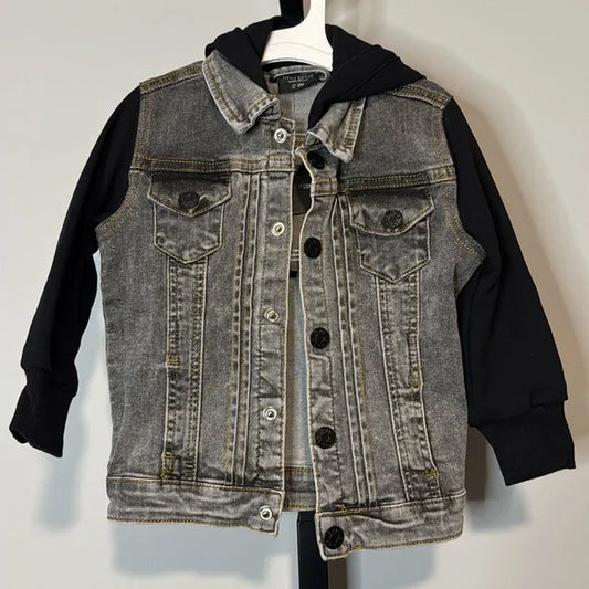 Little Bipsy Hooded Denim Jacket 12-18M-NWT