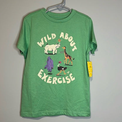 Rumi & Ryder Stitch Fix Kids Wild About Exercise Tee Shirt S, XS