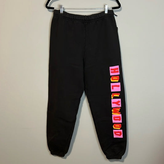 Spirit Jersey Hollywood Black Sweatpants-Medium