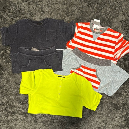 Miki Miette Bundle 3 Shirts 2 Shorts Size 10 Boys